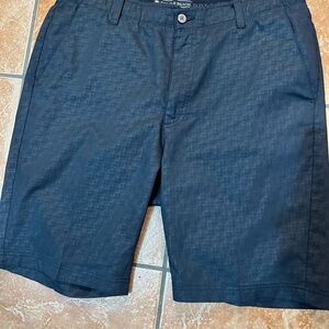 Pebble Beach Dry-Luxe Performance Golf Shorts Men's 34 Slate Grey/Black Stretch